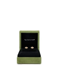 Sweet Alhambra Stud Earrings 18K Gold and Mother of Pearl