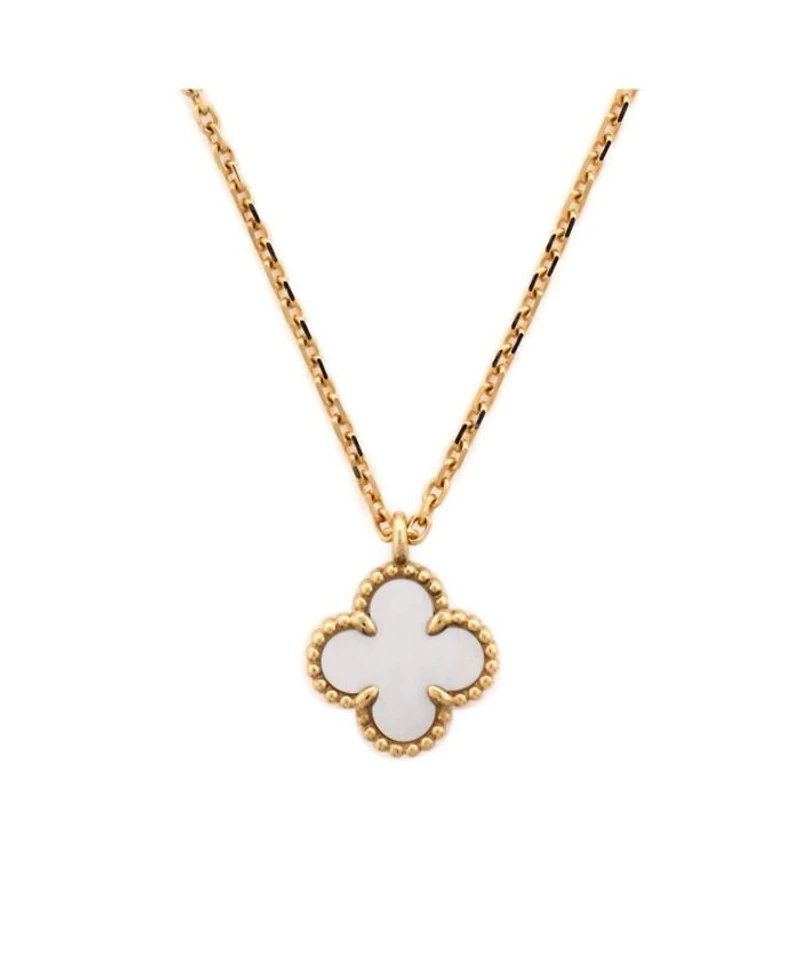 Sweet Alhambra Pendant Necklace 18K Gold and Mother of Pearl