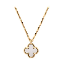 Sweet Alhambra Pendant Necklace 18K Gold and Mother of Pearl