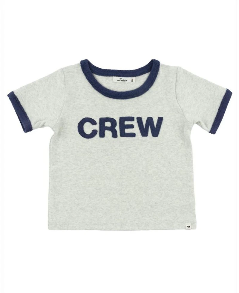 Boys' Crew Applique Billie Slub Ringer Tee - Little Kid