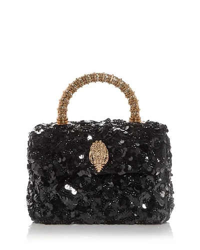 Mini Kensington Sequin Top Handle Bag