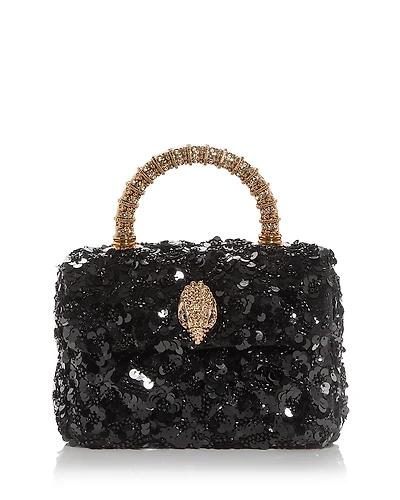Kurt Geiger London Mini Kensington Sequin Top Handle Bag