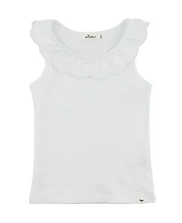 oh baby! Girls' Bella Collar Oyster Slub Tank