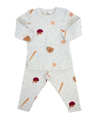Boys' Baseball Print Two Piece Set - Baby