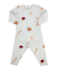 Boys' Baseball Print Two Piece Set - Baby