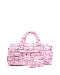 Omg Accessories Bow Scrunch Large Duffle & Coin Purse Set