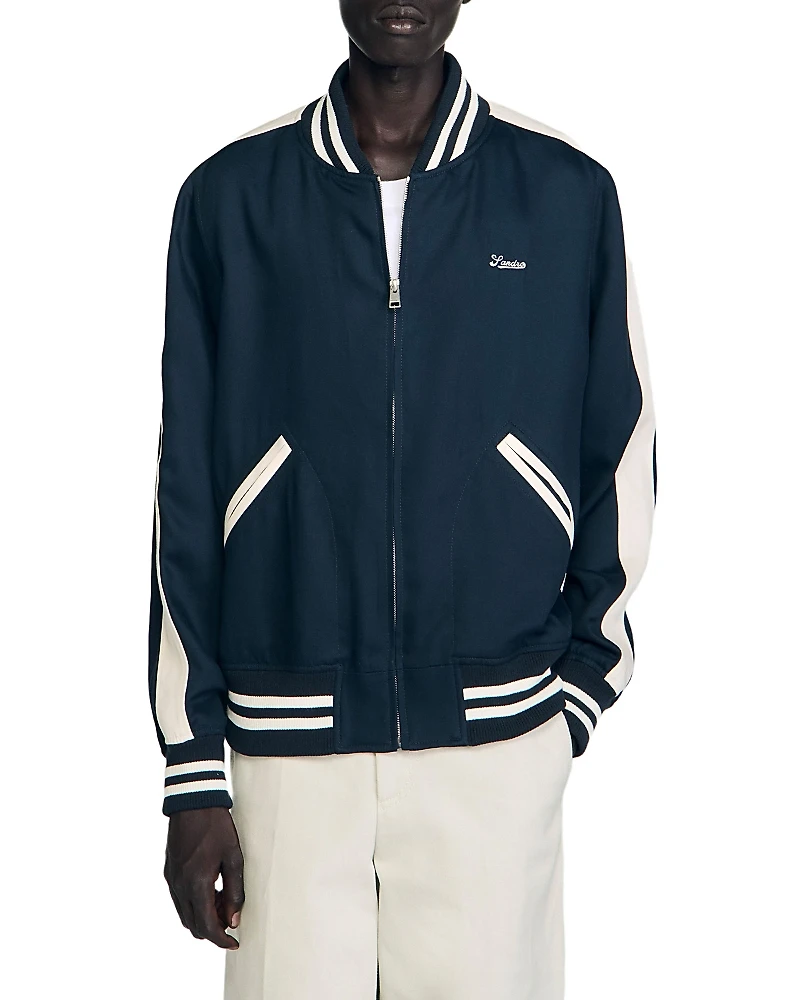 Sandro Zip Varsity Jacket