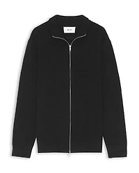 NN07 Danny Full Zip Ribbed Sweater