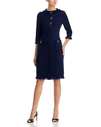 Teri Jon by Rickie Freeman Tweed Sheath Dress
