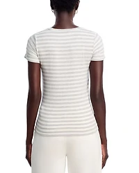 Filatures Striped Crewneck Tee