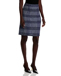 Misook Plaid Knit Skirt