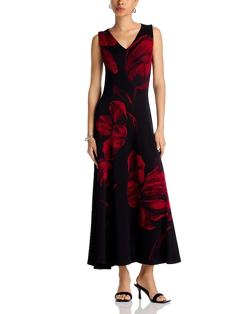 Misook Sleeveless Asymmetrical Hem Dress