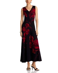 Misook Sleeveless Asymmetrical Hem Dress