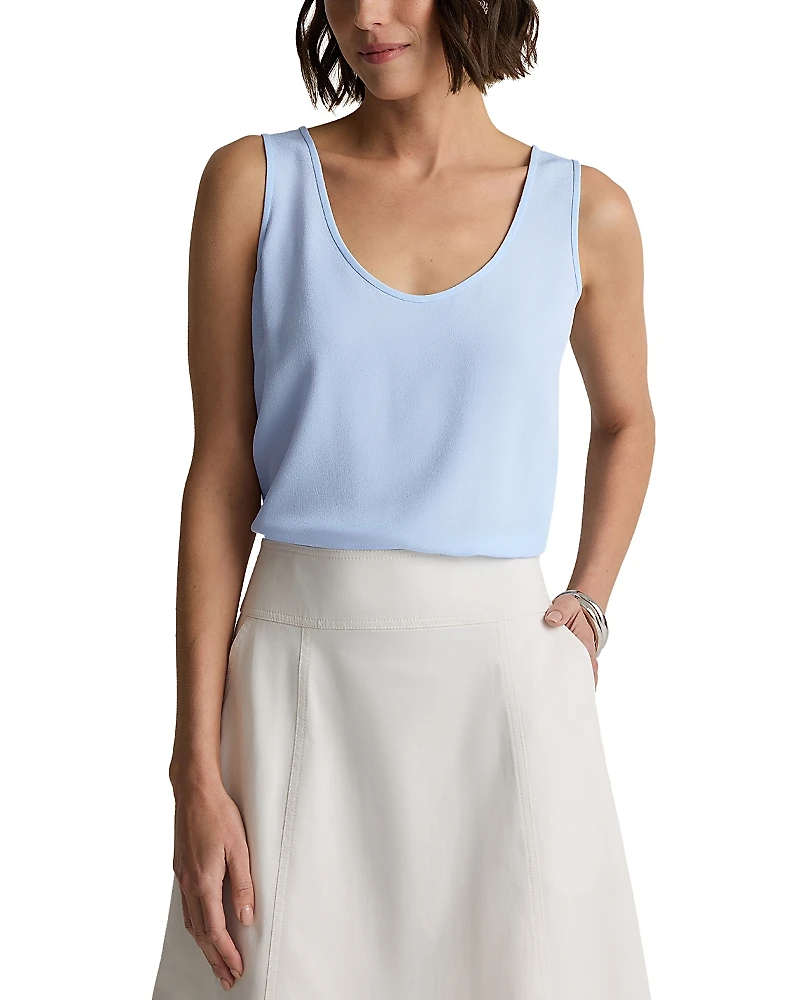 St. John Silk Georgette Crepe Top