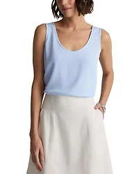 St. John Silk Georgette Crepe Top