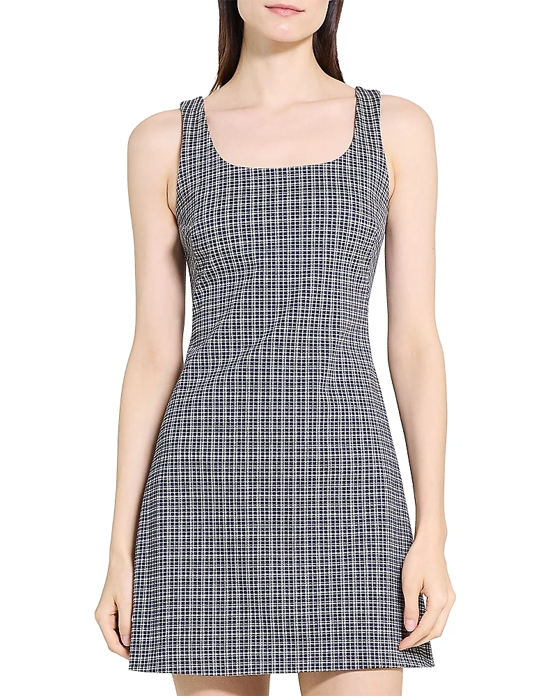 Theory Scoop Neck Mini Dress