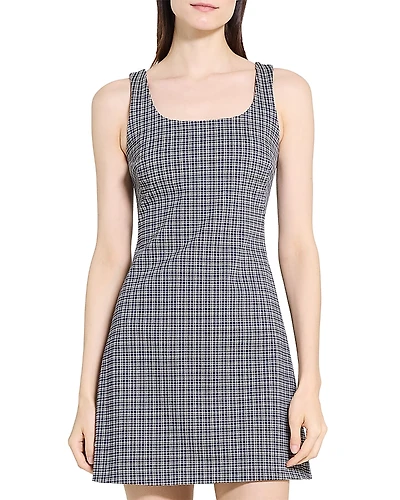 Theory Scoop Neck Mini Dress