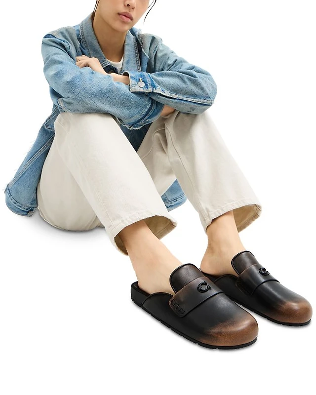 Shop COACH Women's Sculpted C Clogs at Beverly Center in Los