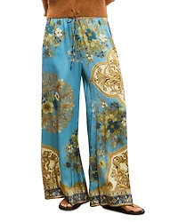 Alemais Cassie Silk Brocade Pants