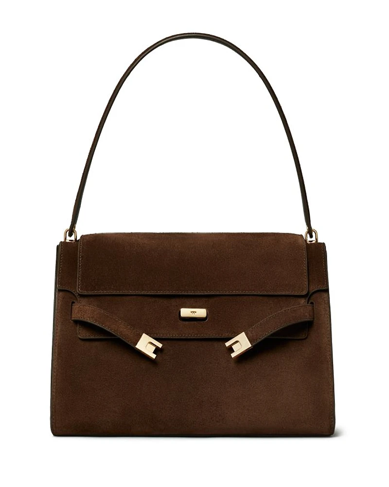 Lee Radziwill Suede Large Shoulder Bag
