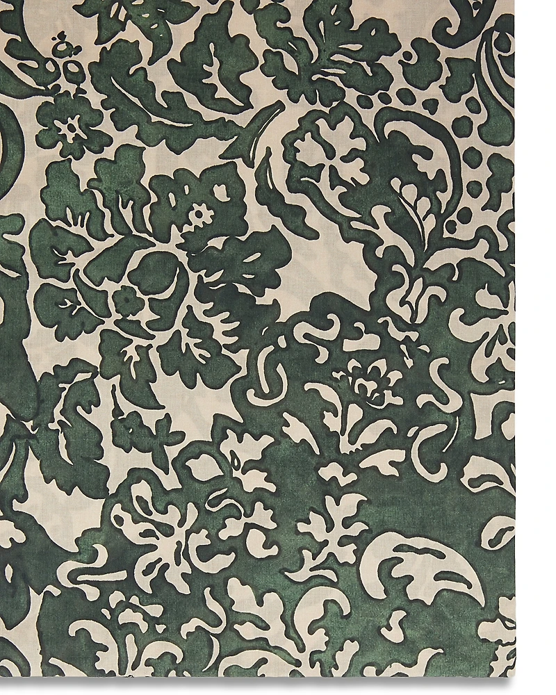 Max Mara Viola Kaki Cotton Scarf