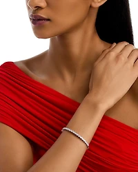 18K White Gold Diamond Marquesa Bangle Bracelet