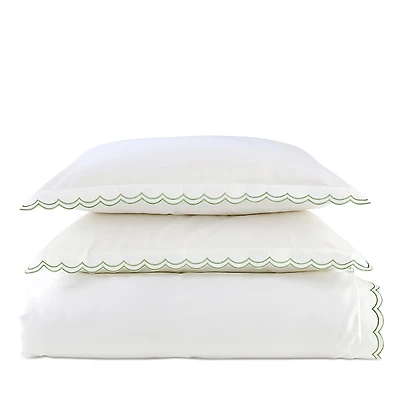Christy Scallop Edge Duvet Cover Set