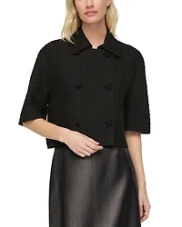 Lafayette 148 New York Short Sleeve Double Breasted Jacket