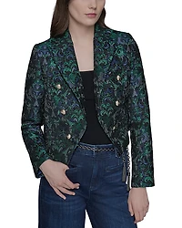Karl Lagerfeld Paris Cropped Motif Blazer