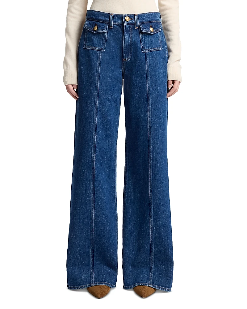 7 For All Mankind High Rise Lotta Flared Leg Jeans