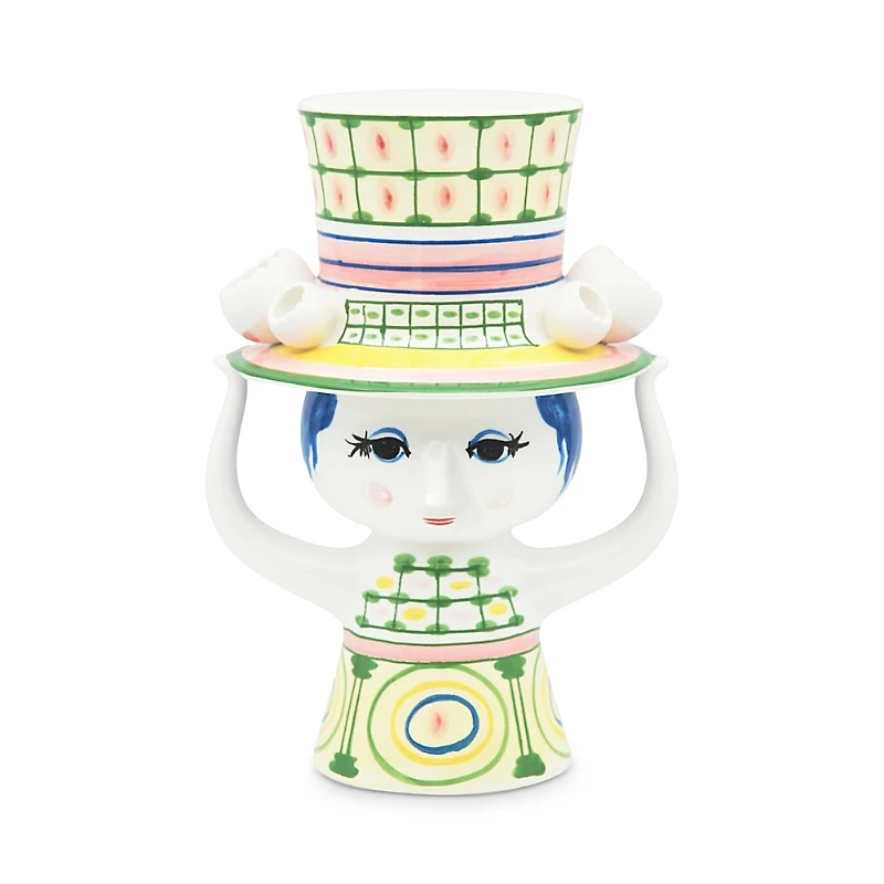 Rosendahl Lady With Hat 9.6 Vase, Green