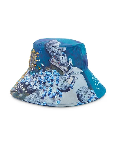 Lele Sadoughi x Gray Malin La Fontelina Bucket Hat