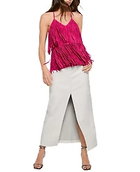Joni Suede Fringe Cami