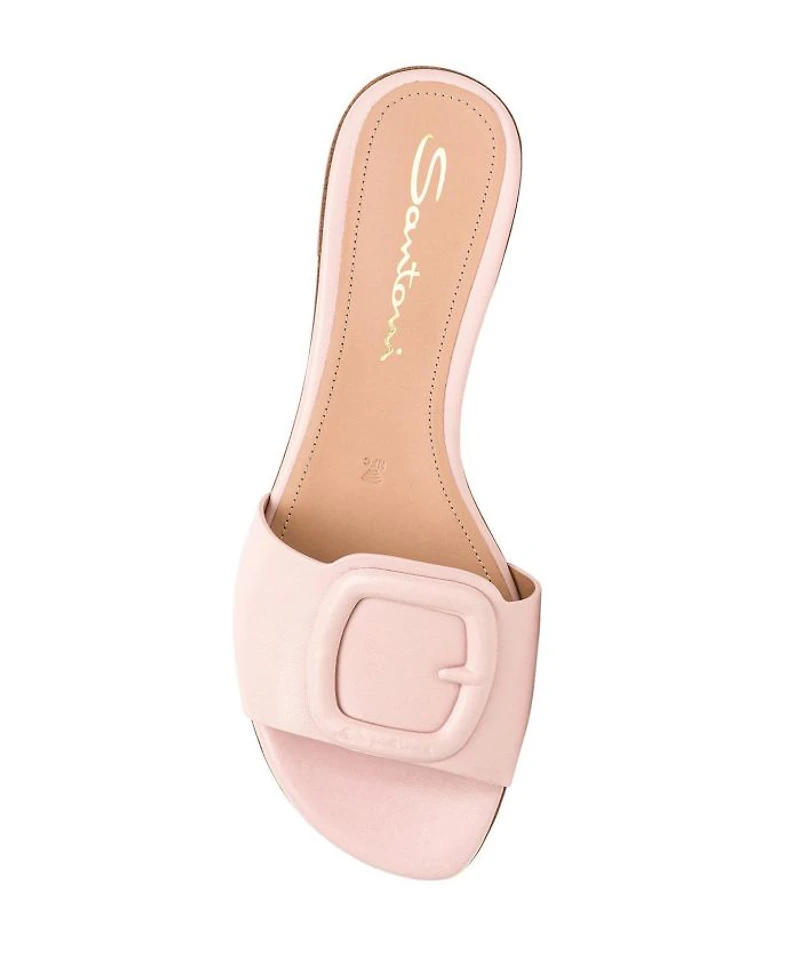Women's Leather Slide Sandal
