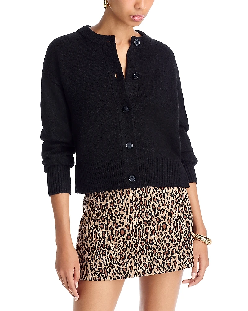 Aqua Side Slit Cardigan - Exclusive