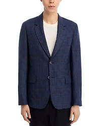 Plaid Regular Fit Soft Sport Coat