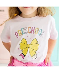 Girls' Preschool Pencil Bow Short Sleeve T-Shirt - Little Kid, Big Kid