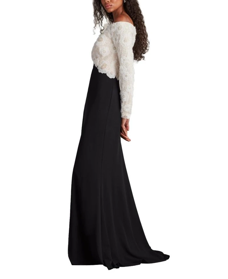 Giuliana Embroidered Bodice Gown