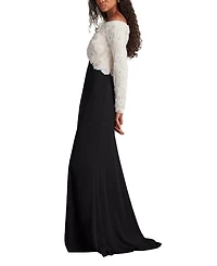 Giuliana Embroidered Bodice Gown