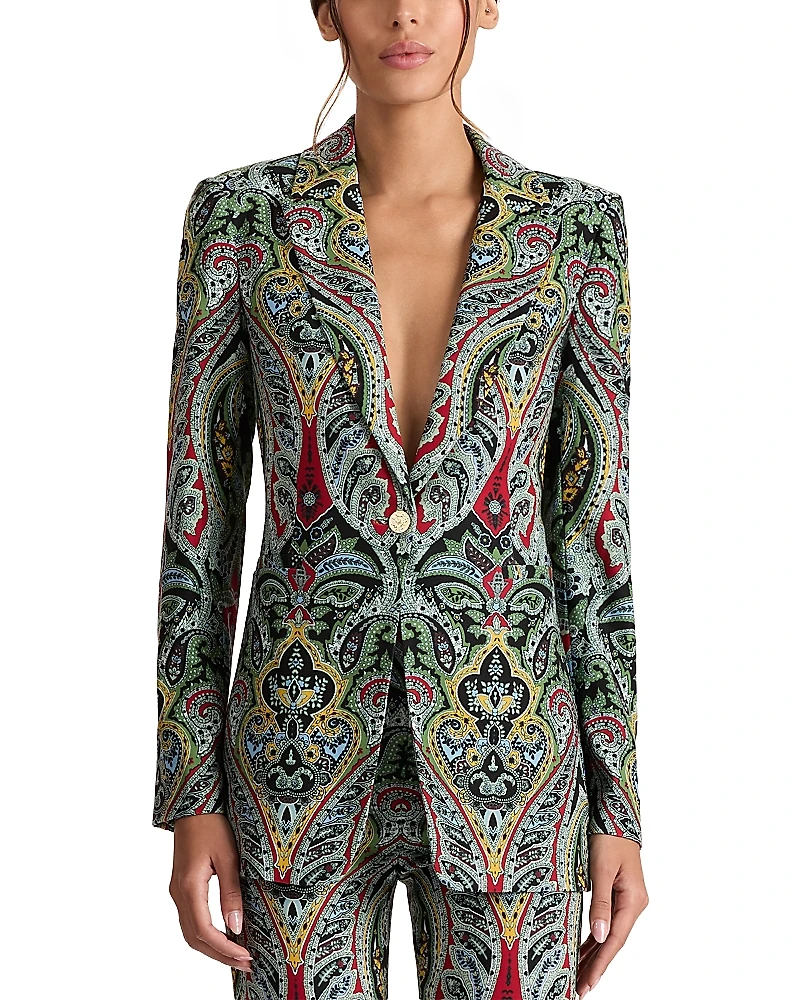 Alice and Olivia Breann Printed Blazer