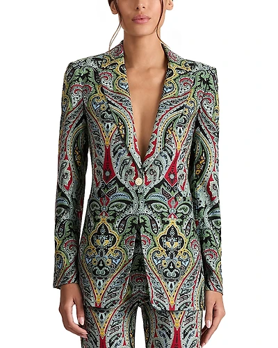 Alice and Olivia Breann Printed Blazer