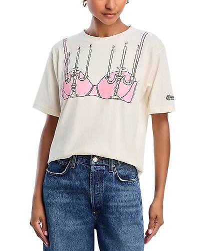 Aqua x Angelica Hicks Candelabra Graphic Tee - Exclusive