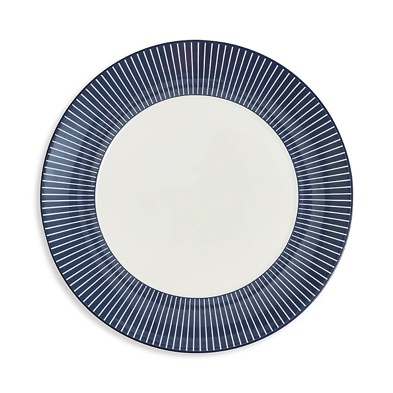 Wedgwood Gio 9.3 Plate, Pinstripe Blue