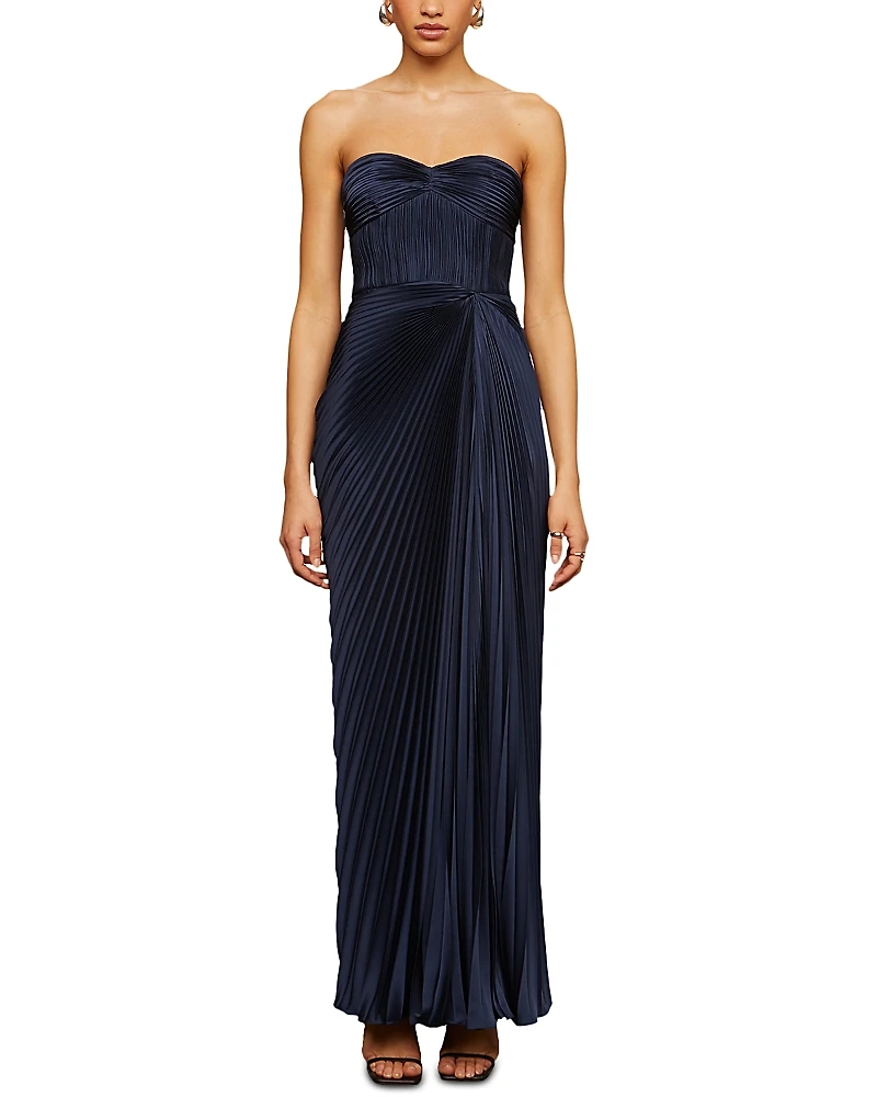 Amur Joyceanne Plisse Gown