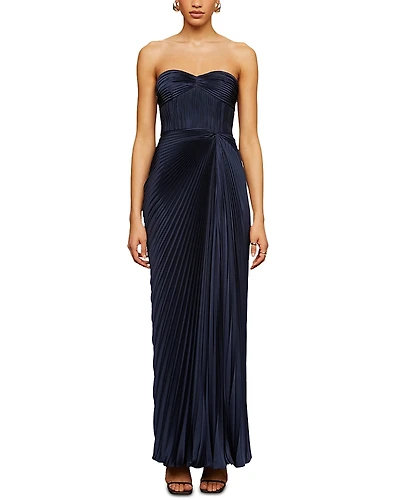 Amur Joyceanne Plisse Gown