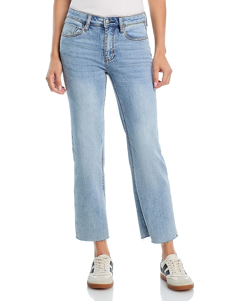 High Rise Straight Cropped Jeans