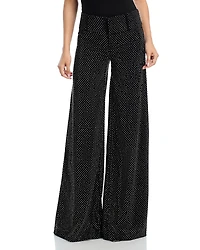 Alice and Olivia Embellished Wide Leg Pants
