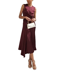 Phase Eight Draped Satin Dress