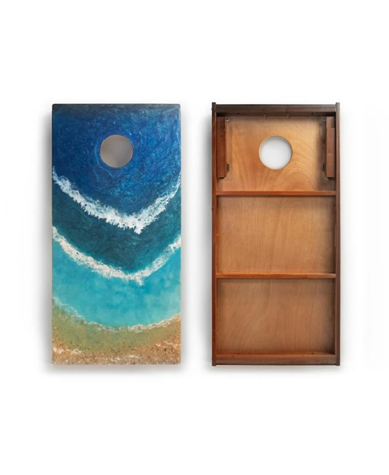 2ft x 4ft The Beach Epoxy Resin Cornhole Boards