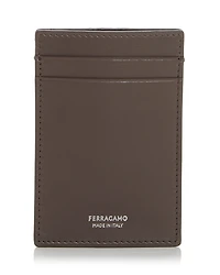 Ferragamo Leather Money Clip & Card Case